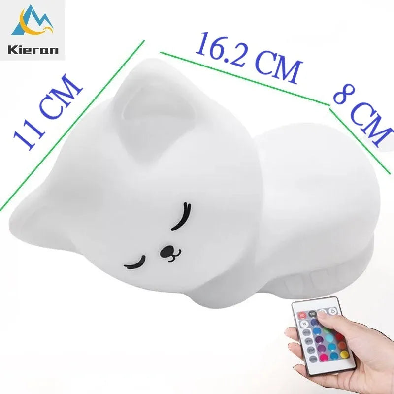 Oska Cat Silicone Night Light
