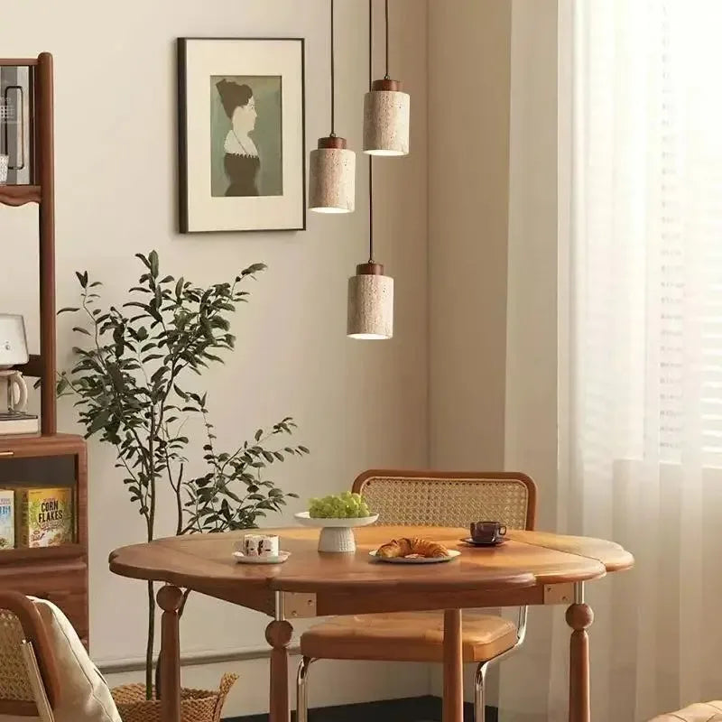 Selo Wood Pendant Light – Soft Glow for Bedside & Dining