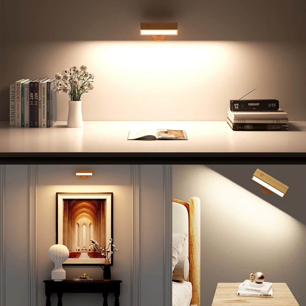 Velmora Magnetic Wall Sconce – Ambient Light for Bedside & Calm Living Spaces