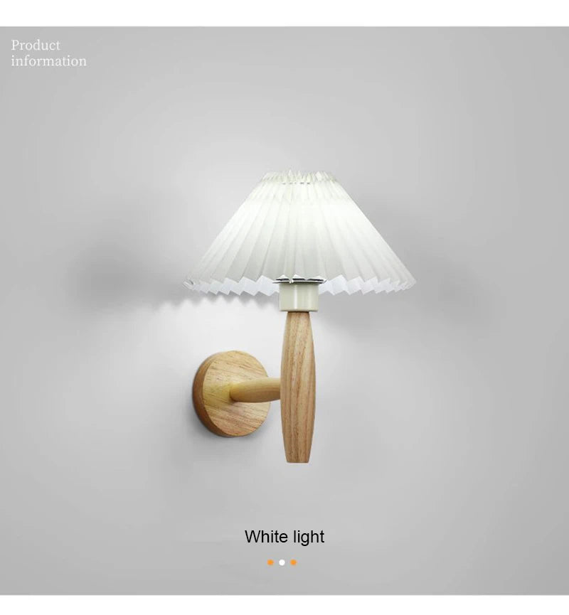 Nordic LED Wall Lamp Modern Wood Wall Light Indoor Lighting Room Decor Sconces For Bedside Bedroom Living Room Hotel E27 Bulb