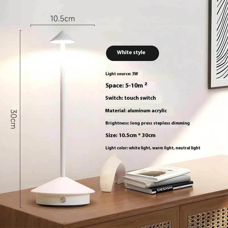 HPH Table Lamp Dining Led Desk Lamp Hotel Coffee Pina Cordless Table Lamp Living Room Bedside Lamp Decorative Desk Lamp