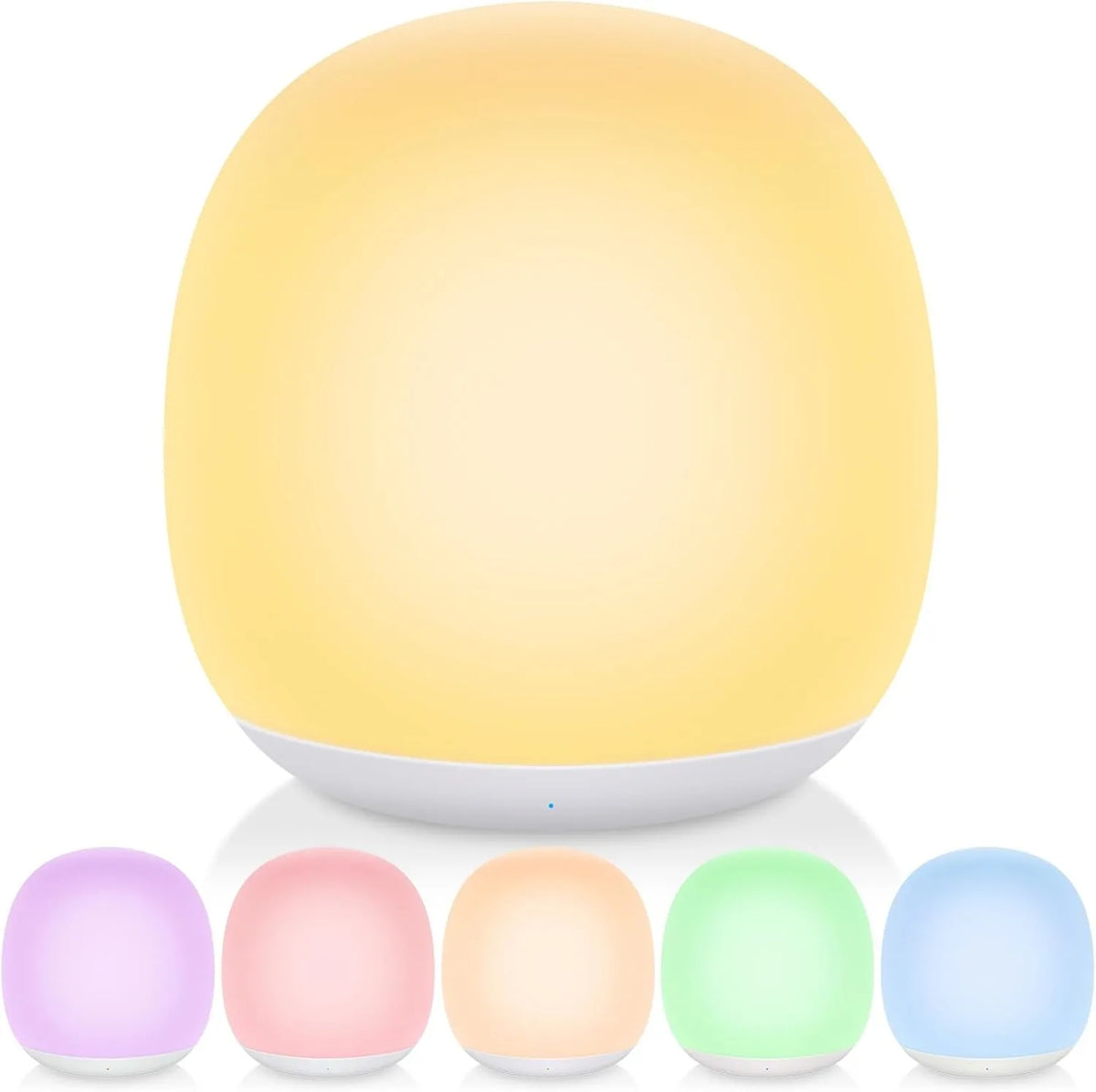 7 Color Changing Night Light RGB Remote Control Touch Dimmable Lamp Portable Table Bedside Lamps USB Rechargeable Night Lamp