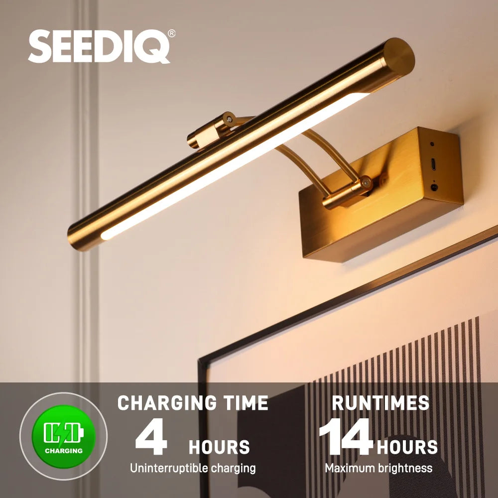 Rechargeable LED Wall Lamp 40CM Wireless Lamp 4400mAh Picture Light with Remote Control Interior Wall Light
