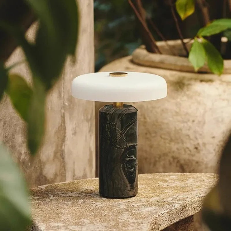 Marble Luxury Table Lamps Danish Atmosphere LED Desk Light Charging Touch Switch Living Room Bedroom Bedside Study Read Lighting