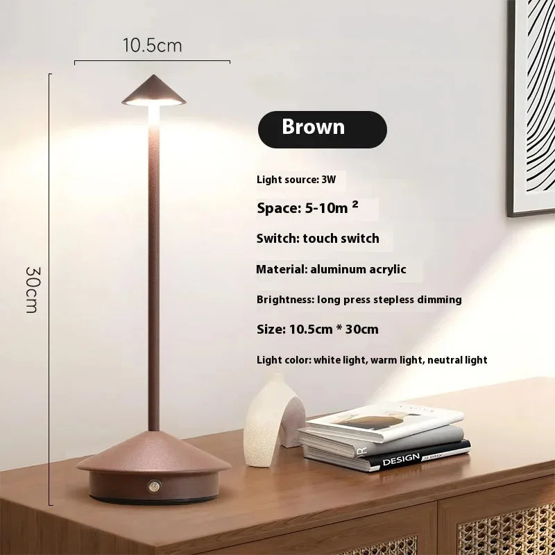 HPH Table Lamp Dining Led Desk Lamp Hotel Coffee Pina Cordless Table Lamp Living Room Bedside Lamp Decorative Desk Lamp