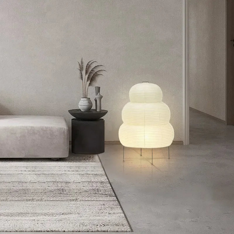 Kala Rice Paper Sculpture Table Lamp 1