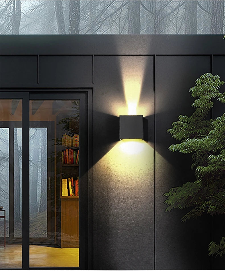 SUNMEIYI 12W LED Wall Light Outdoor Waterproof IP65 Porch Garden Wall Lamp Sconce Balcony Terrace Decoration Lighting Lamp