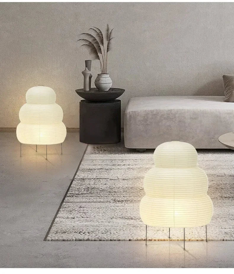 Kala Rice Paper Sculpture Table Lamp 1