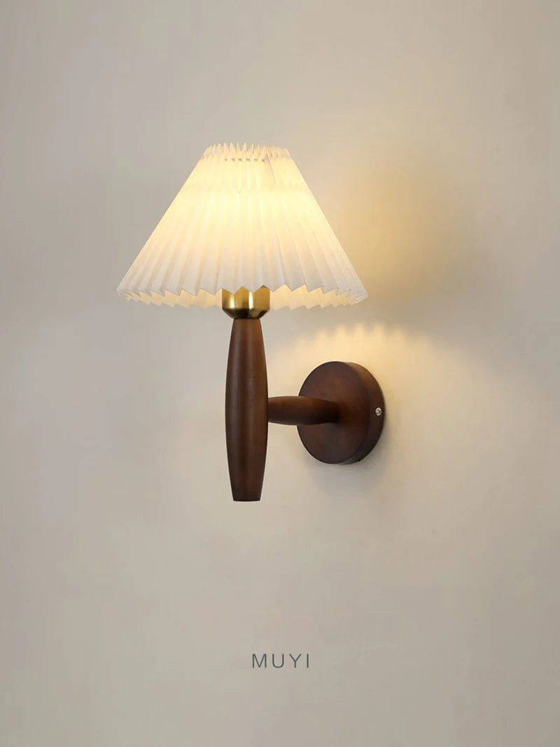 Nordic LED Wall Lamp Modern Wood Wall Light Indoor Lighting Room Decor Sconces For Bedside Bedroom Living Room Hotel E27 Bulb