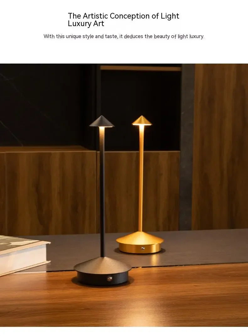 HPH Table Lamp Dining Led Desk Lamp Hotel Coffee Pina Cordless Table Lamp Living Room Bedside Lamp Decorative Desk Lamp