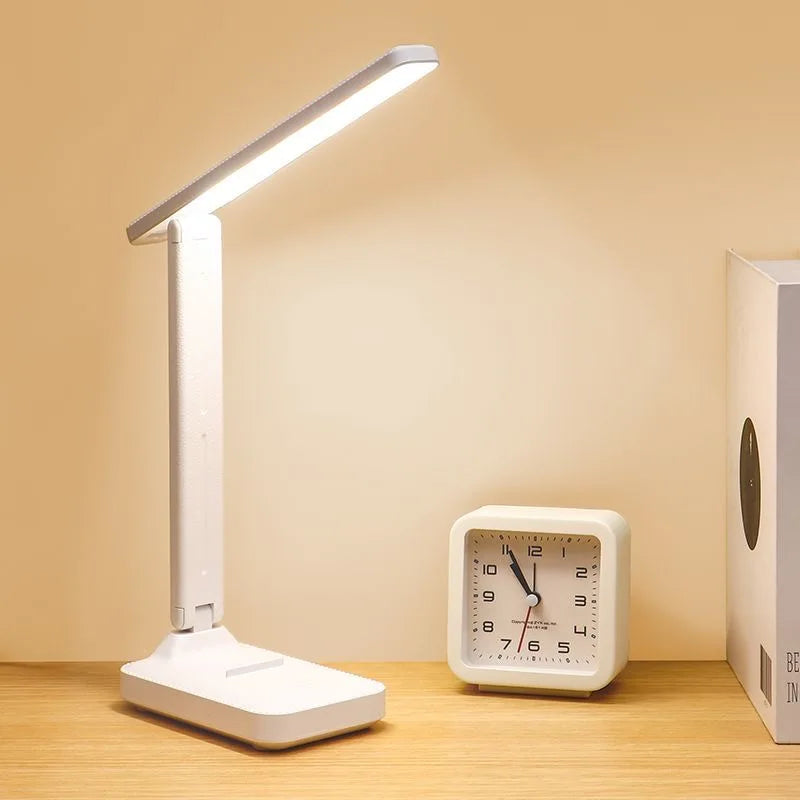 Multifunctional Foldable Desk Lamp LED Student Study Desk Lamp Dedicated Bedroom Bedside Lamp USB Plug-in Desk Lamp
