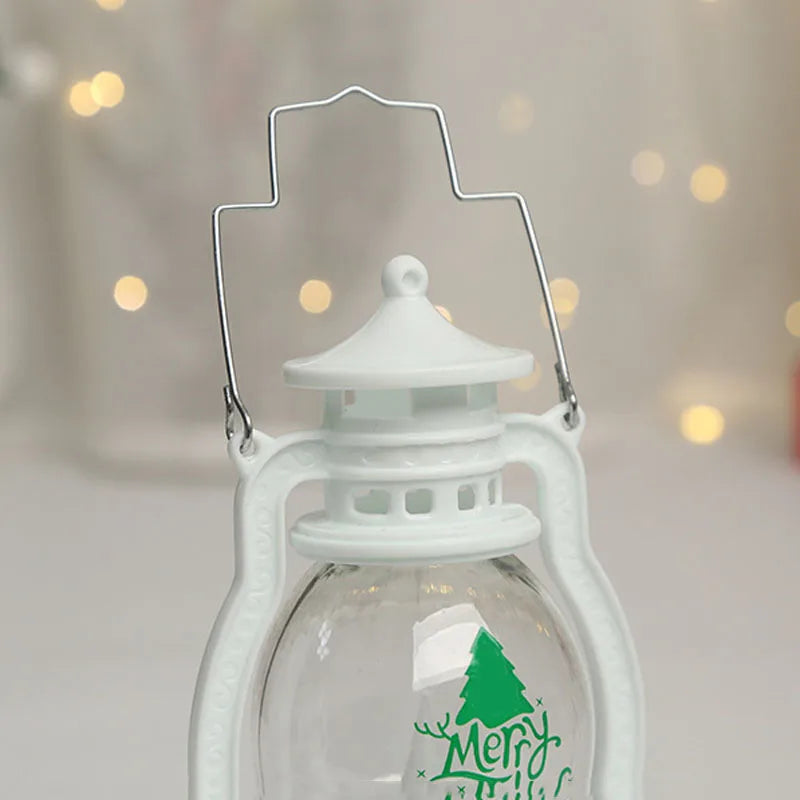 Portable LED Christmas Santa Claus Snowman Lanterns Indoor Decor Lights Battery Powered for Home Xmas New Year Navidad Ornaments