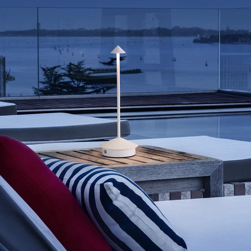 GGbingo Rechargeable Table LED Lamp Touch Sensor  Desk Lamp for Restaurant Bar Bedroom 3 Color Temperatures Stepless Dimming