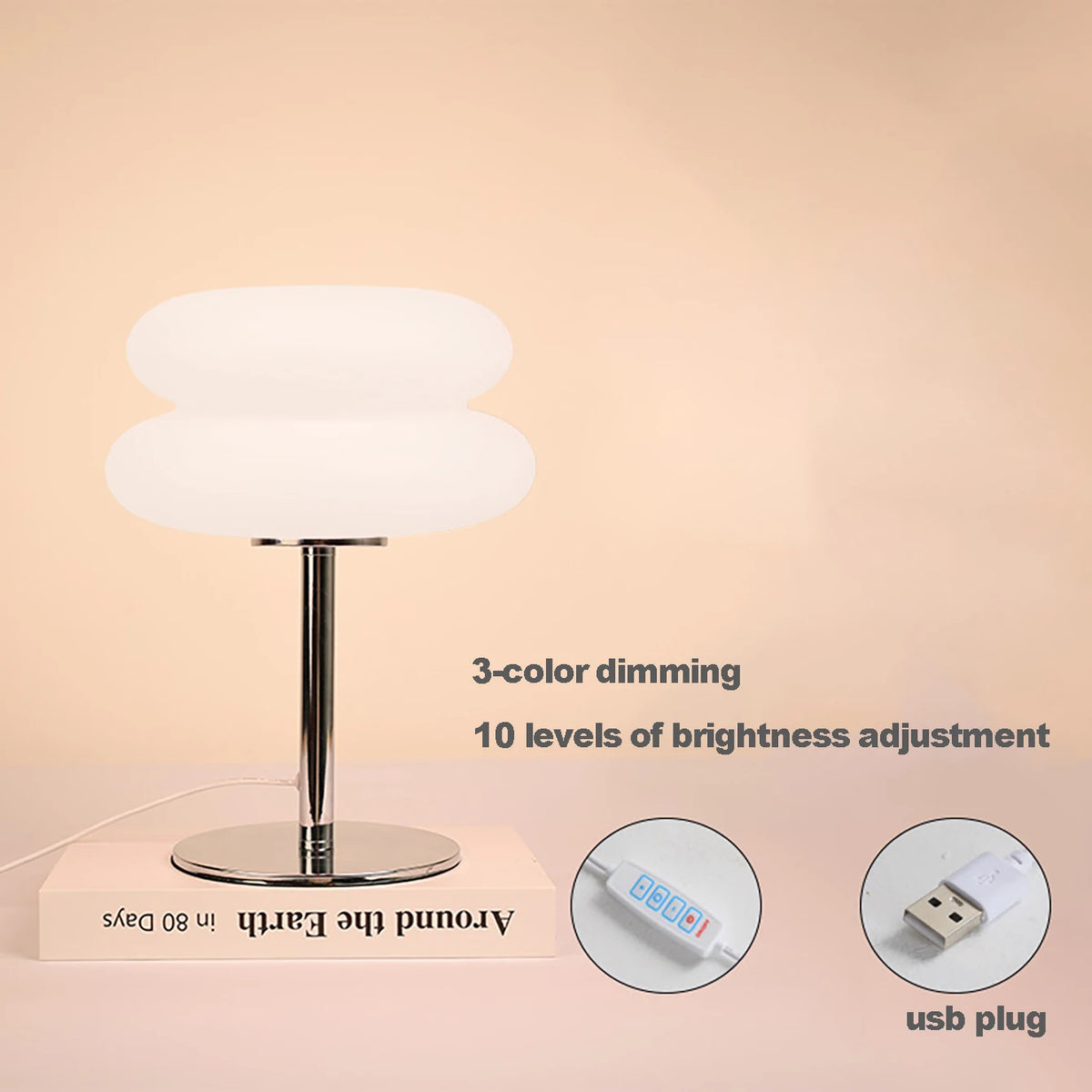 Table Lamp Bedroom Room Lamps USB Plug LED Mushroom Table Lamp Living Room Dining Room Ambient Lighting (Not Glass)