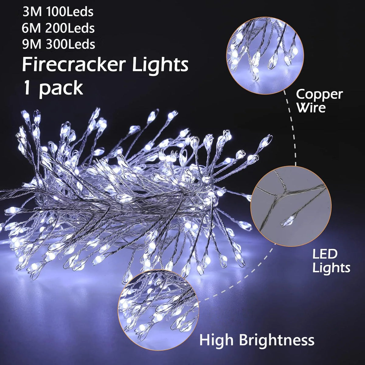 Mora Firecracker Fairy String Lights