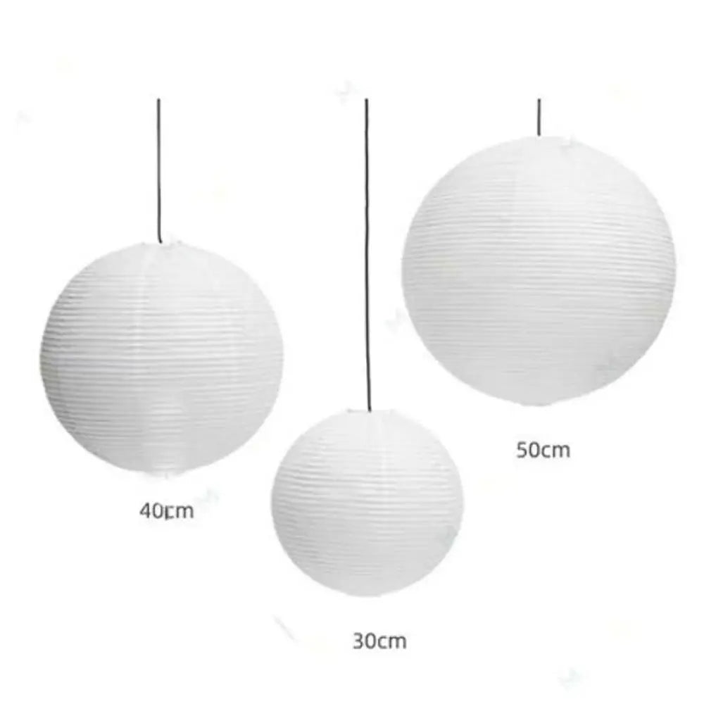 Hanging Paper Lampshade Light Fixture Classic Modern Pendant Light Lamp Cover Vintage Round Ceiling Light Cover Hotel Cafe
