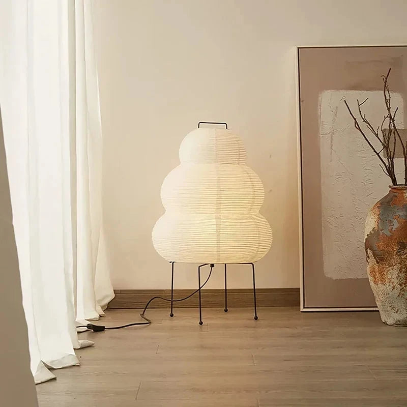 Kala Rice Paper Sculpture Table Lamp 1