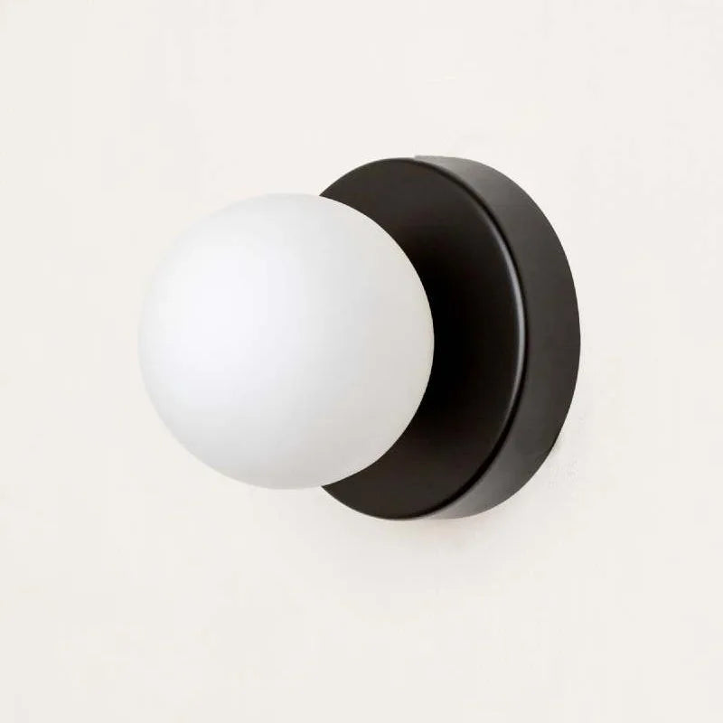 Creative Macaron LED Wall Lamp 10/12cm Mini Glass Sconce for Balcony Lamp Bedside Bedroom Corridor Porch Decor Lighting Fixtures