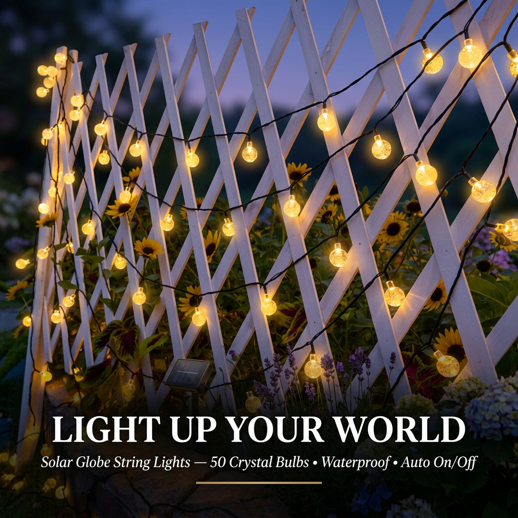 Vera Solar Bubble Ball String Lights