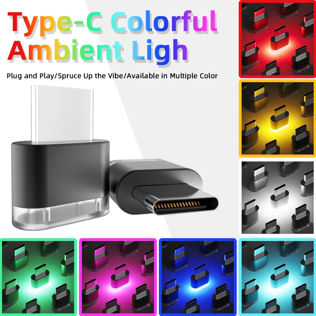 USB-C Car Interior Ambient Light