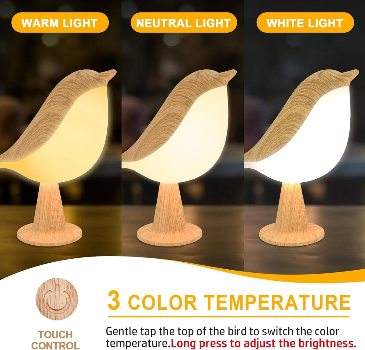 Zola Bird Cordless Table Lamp