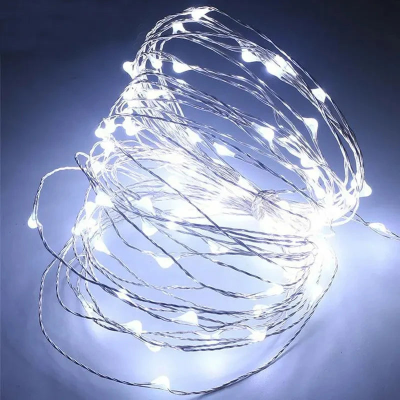 1Pack Fairy Light String Led Copper Wire String Light 1/2/3/5/10M Battery Powered For Bedroom Garden Party Wedding Decoration