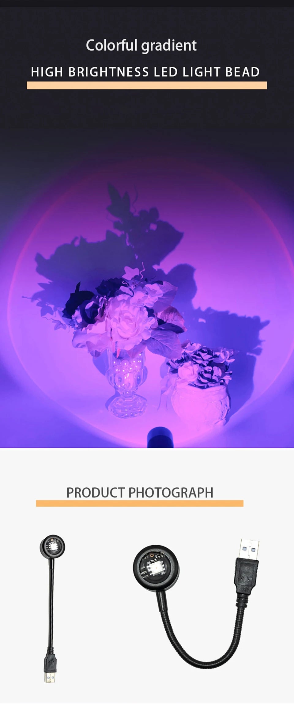 Sunset Projection Lamp for Bedroom Atmosphere | Florona