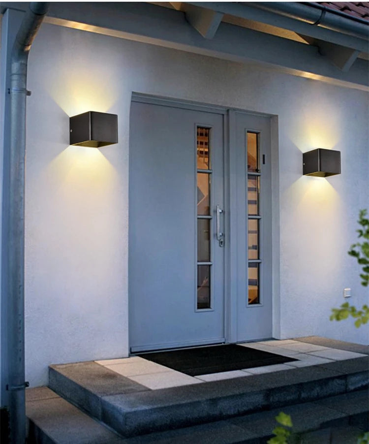 SUNMEIYI 12W LED Wall Light Outdoor Waterproof IP65 Porch Garden Wall Lamp Sconce Balcony Terrace Decoration Lighting Lamp