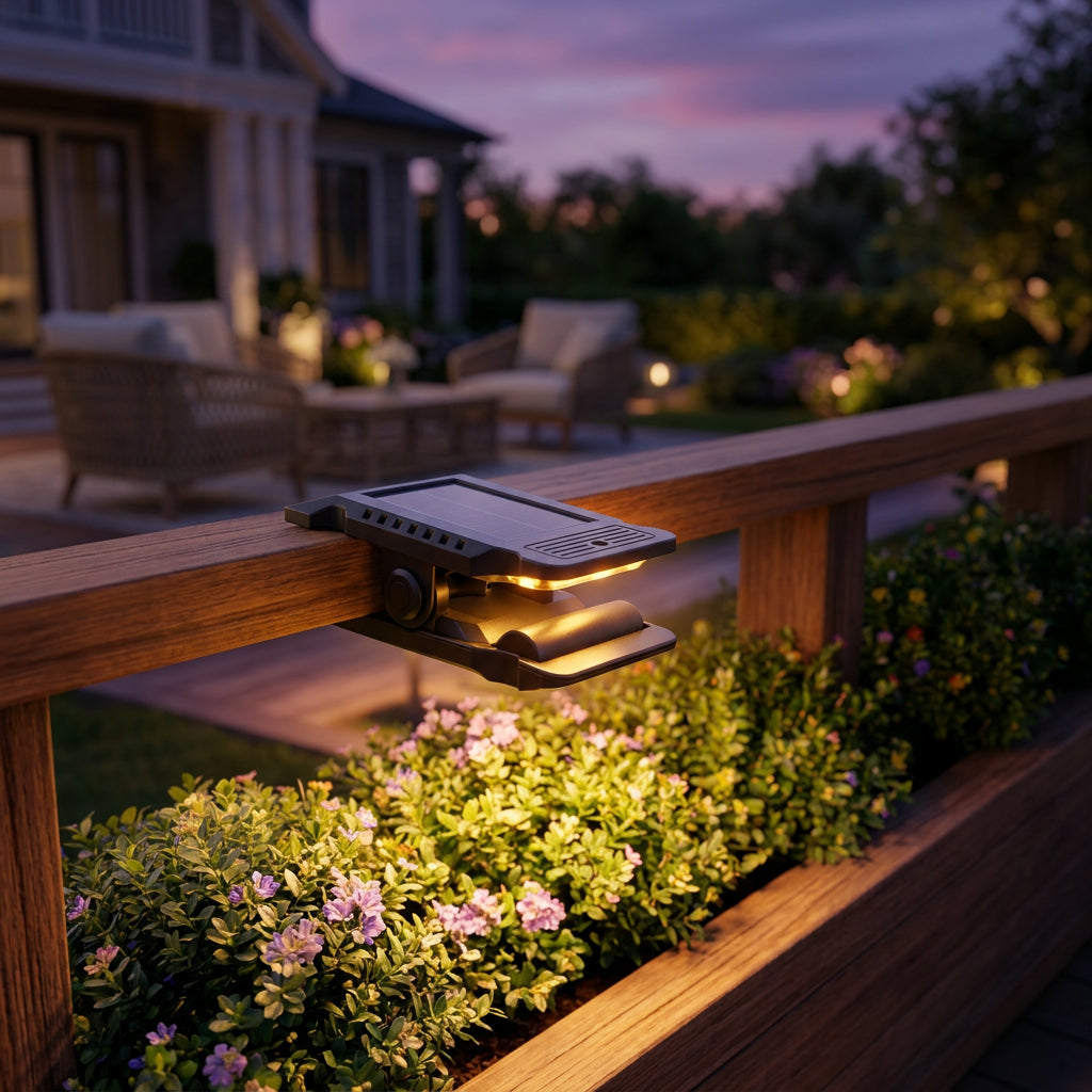 Tela Solar Motion Sensor Clip-On Light
