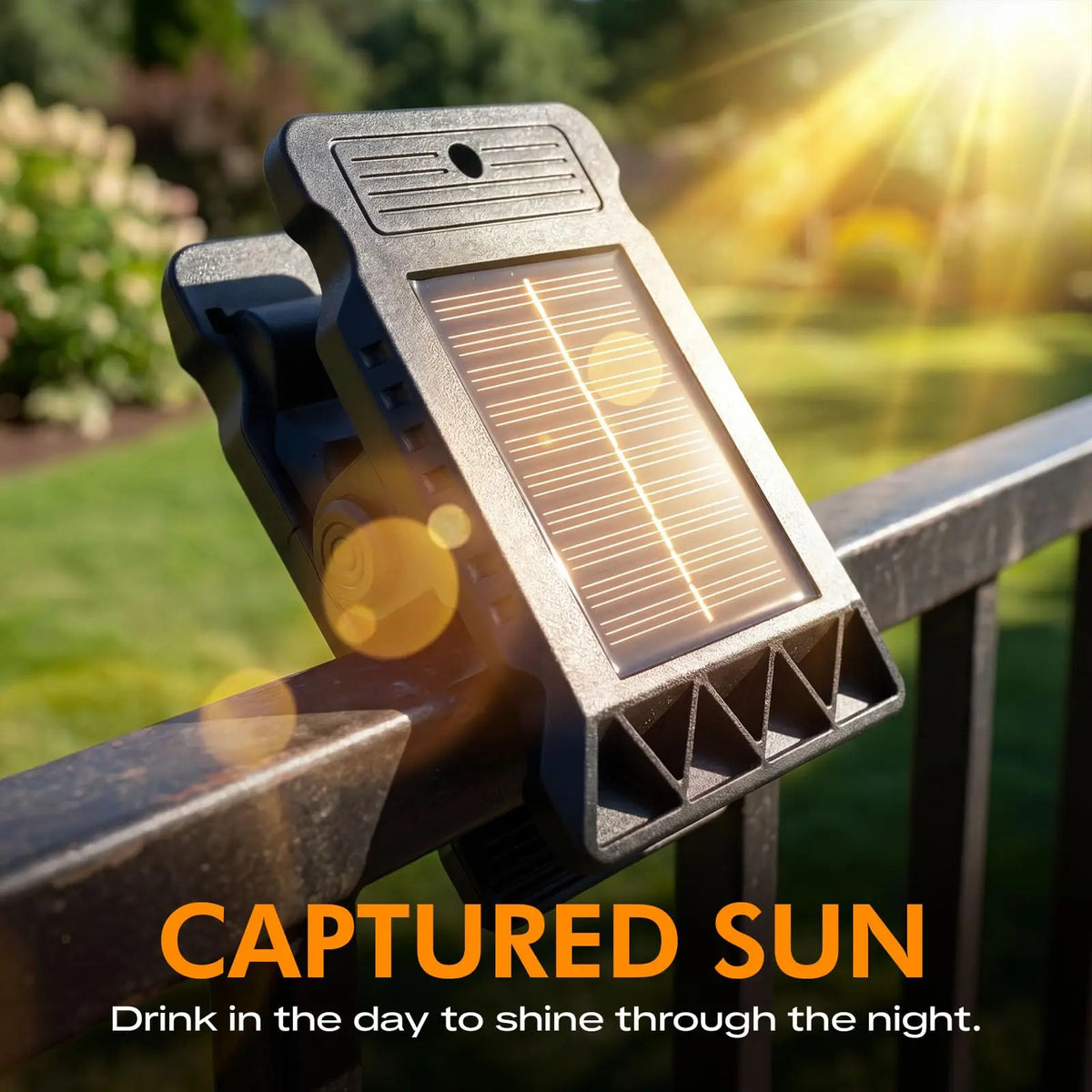 Solar Motion Sensor Clip On Light Outdoor Waterproof Bright Solar Powered Security Lamp for Fence Garden Yard Wall Patio Camping