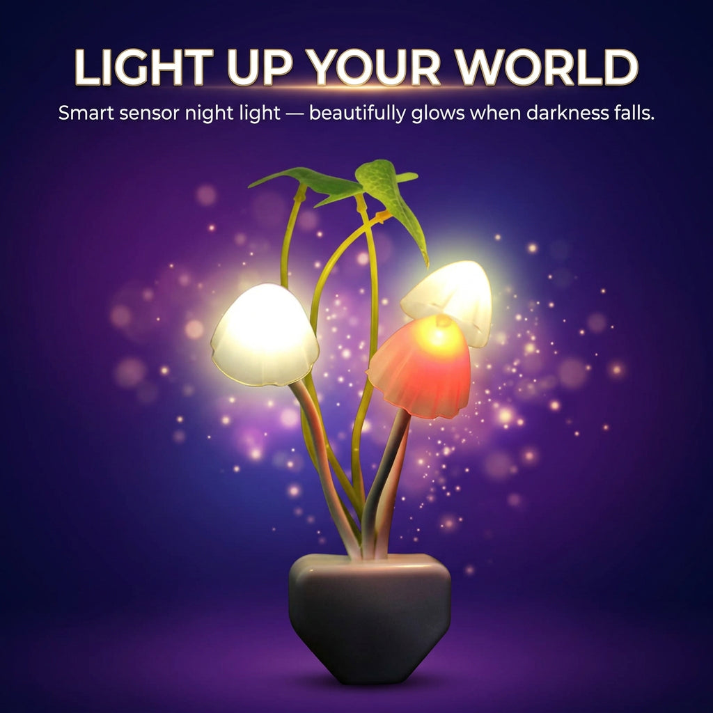 Sora Mushroom Plug-In Night Light