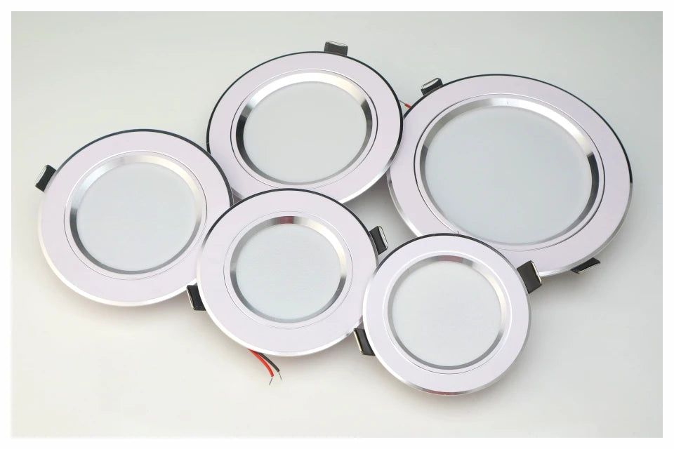 5W 9W 12W 15W 18W LED Downlight 220V Ceiling Light Recessed Down Light Round LED Panel Light Cold Warm White LED Spot Light