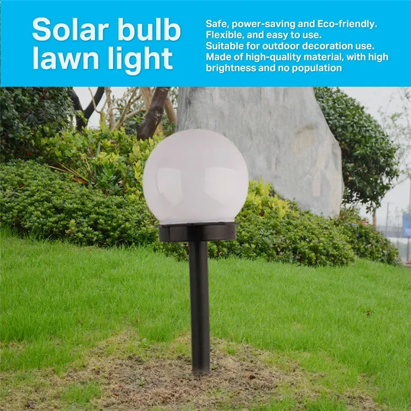 1/3/6/9PC Solar Powered LED Bulb Lamp Energy Light Waterproof Outdoor Garden Light Street Solar Panel Ball Lights Lawn Yard Lamp