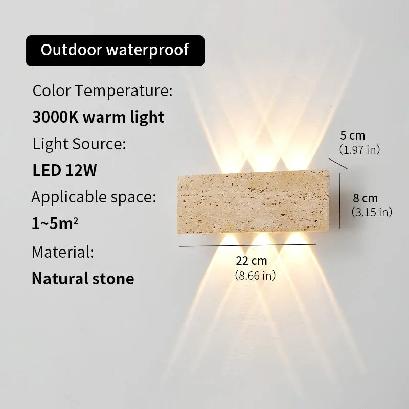 Aure Stone Wall Light – Quiet Warmth for Bedside & Bedroom