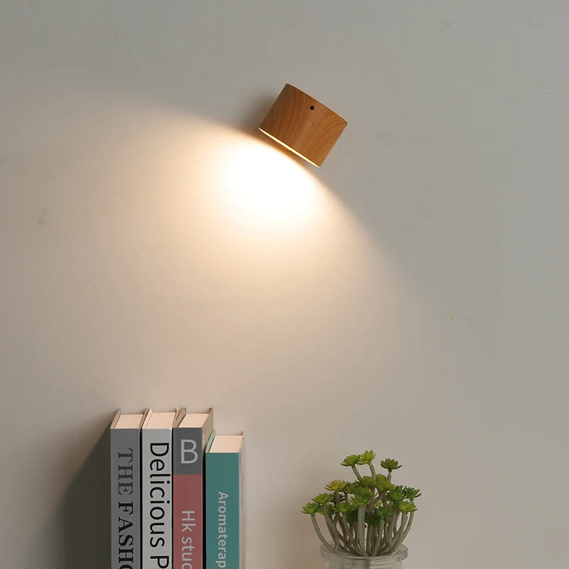 Led Double Head Wall Lamp Touch Control Remote 360 Rotatable USB Recharge Portable Night Light For Bedroom Lamp Decor Sconces