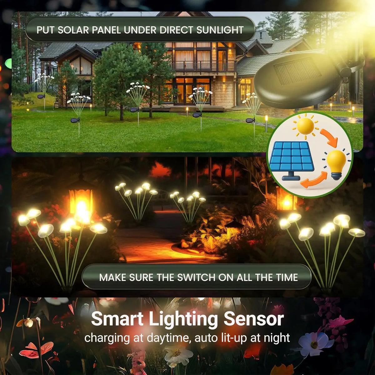 2026 New LED Solar Mushroom Lights Solar Garden Lights Waterproof Decor Yard Patio Pathway Jellyfish for Garden Ambiance