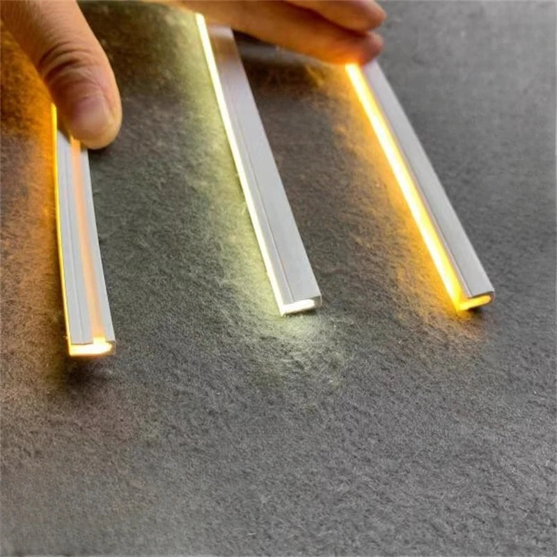 4/6/8/10mm Narrow LED Neon Silicone Tube Rope Lamp Recessed DC12V Flexible Waterproof Diffuser Cabinet Closet Ribbon Strip Light