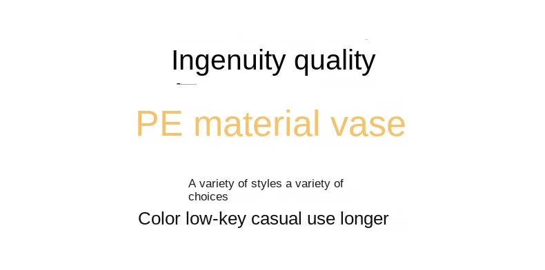 Simple Plastic Vase