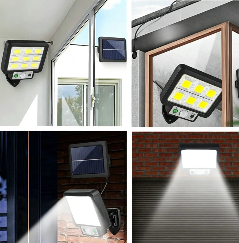 Outdoor Solar Split Wall Lamp Motion Sensor Waterproof LED Emergency Security Light for Garden Yard Pathway Decoration