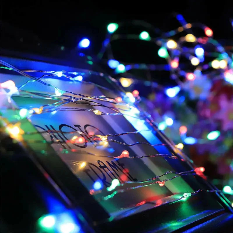 1Pack Fairy Light String Led Copper Wire String Light 1/2/3/5/10M Battery Powered For Bedroom Garden Party Wedding Decoration