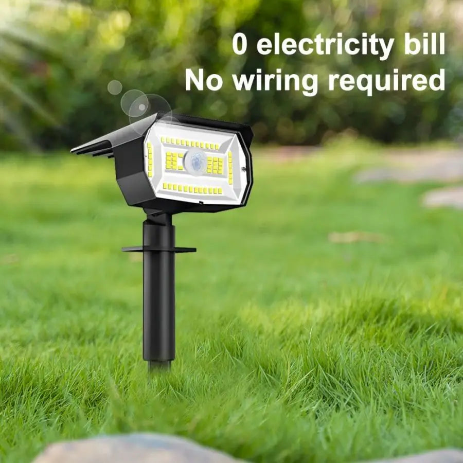 72/68 LED Solar Landscape Lights Outdoor IP65 Waterproof Solar Light with 3 Modes Solar Garden Spotlight for Yard Lawn Walkway