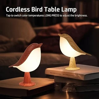 1pc LED Touch-Control Bird Lamp - Art Deco, 3-Levels Dimmable, USB-Cordless with Rechargeable Battery, Versatile for All Rooms