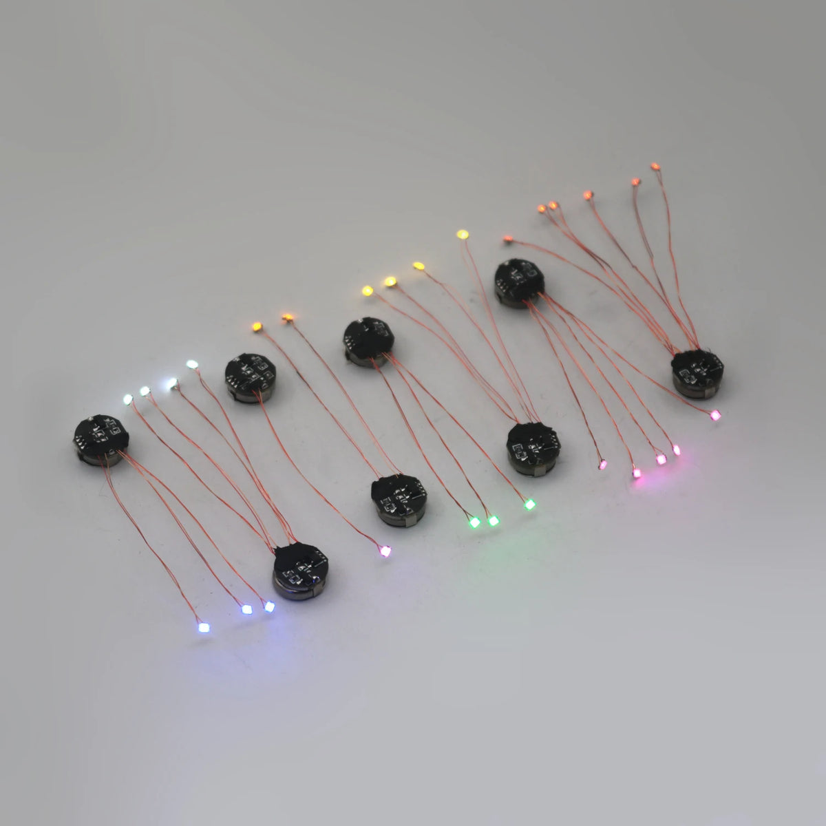 Wired 5cm Magnetic Control Lamp Led Magnetron Light Model +magnet + Battery Diy Car Toys Lighting Diorama Materials Gunda Robots