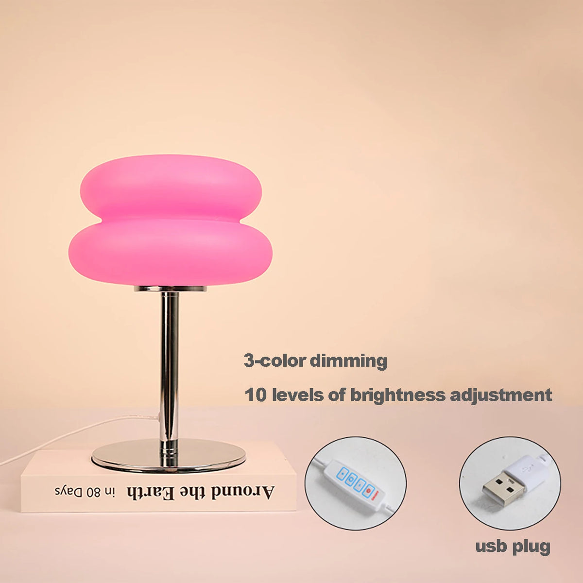 Table Lamp Bedroom Room Lamps USB Plug LED Mushroom Table Lamp Living Room Dining Room Ambient Lighting (Not Glass)