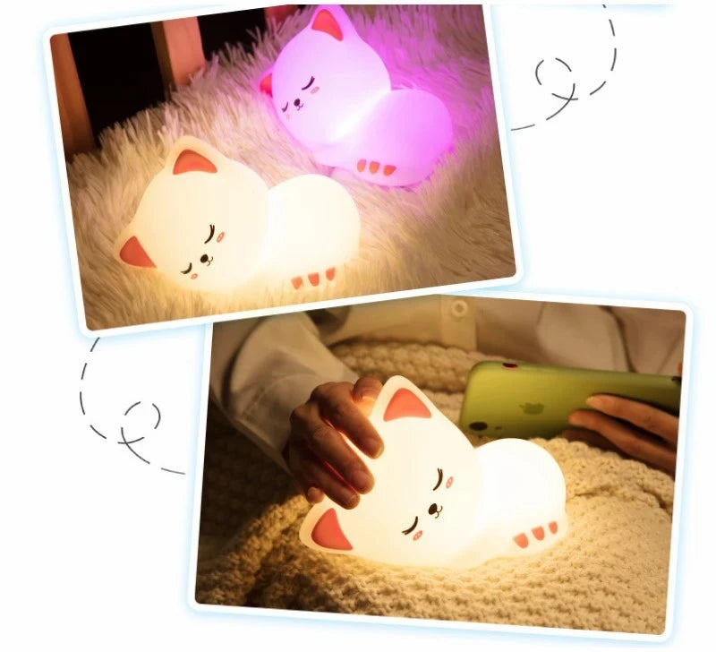 Oska Cat Silicone Night Light