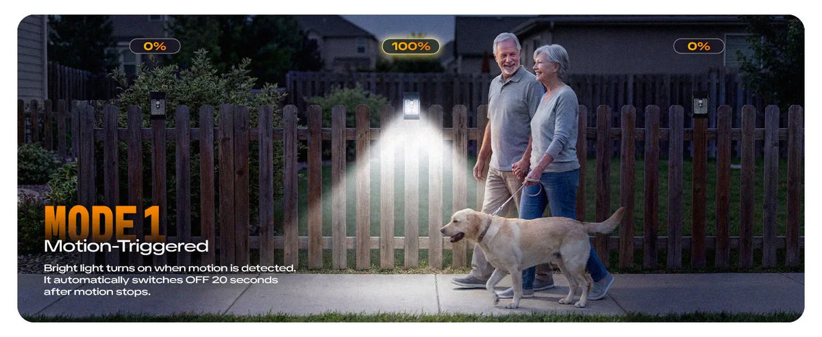 Solar Motion Sensor Clip On Light Outdoor Waterproof Bright Solar Powered Security Lamp for Fence Garden Yard Wall Patio Camping