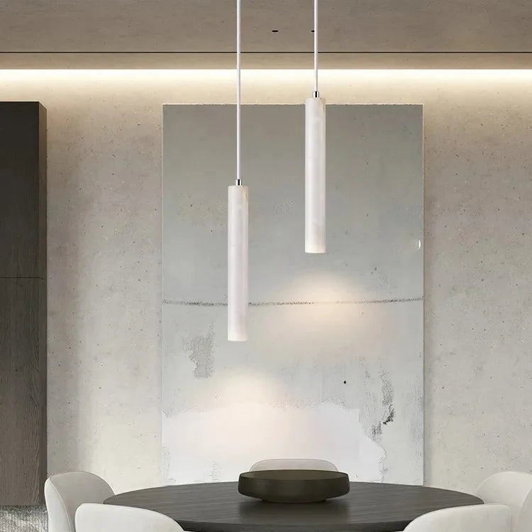Neri Travertine Ceiling Light – Calm Light for Bedside & Bedroom