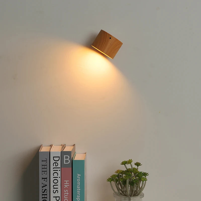 Led Double Head Wall Lamp Touch Control Remote 360 Rotatable USB Recharge Portable Night Light For Bedroom Lamp Decor Sconces