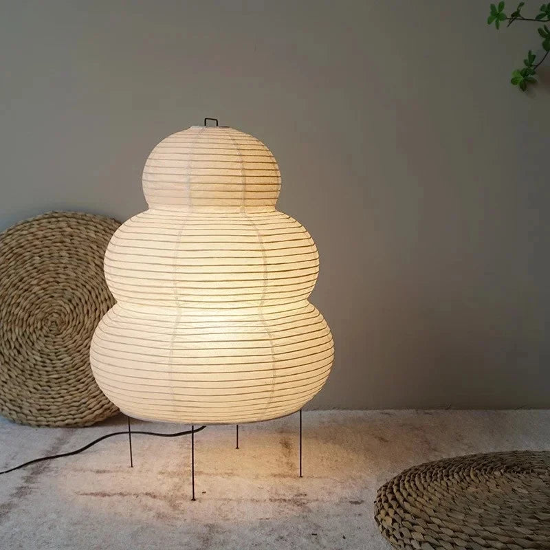 Kala Rice Paper Sculpture Table Lamp 1