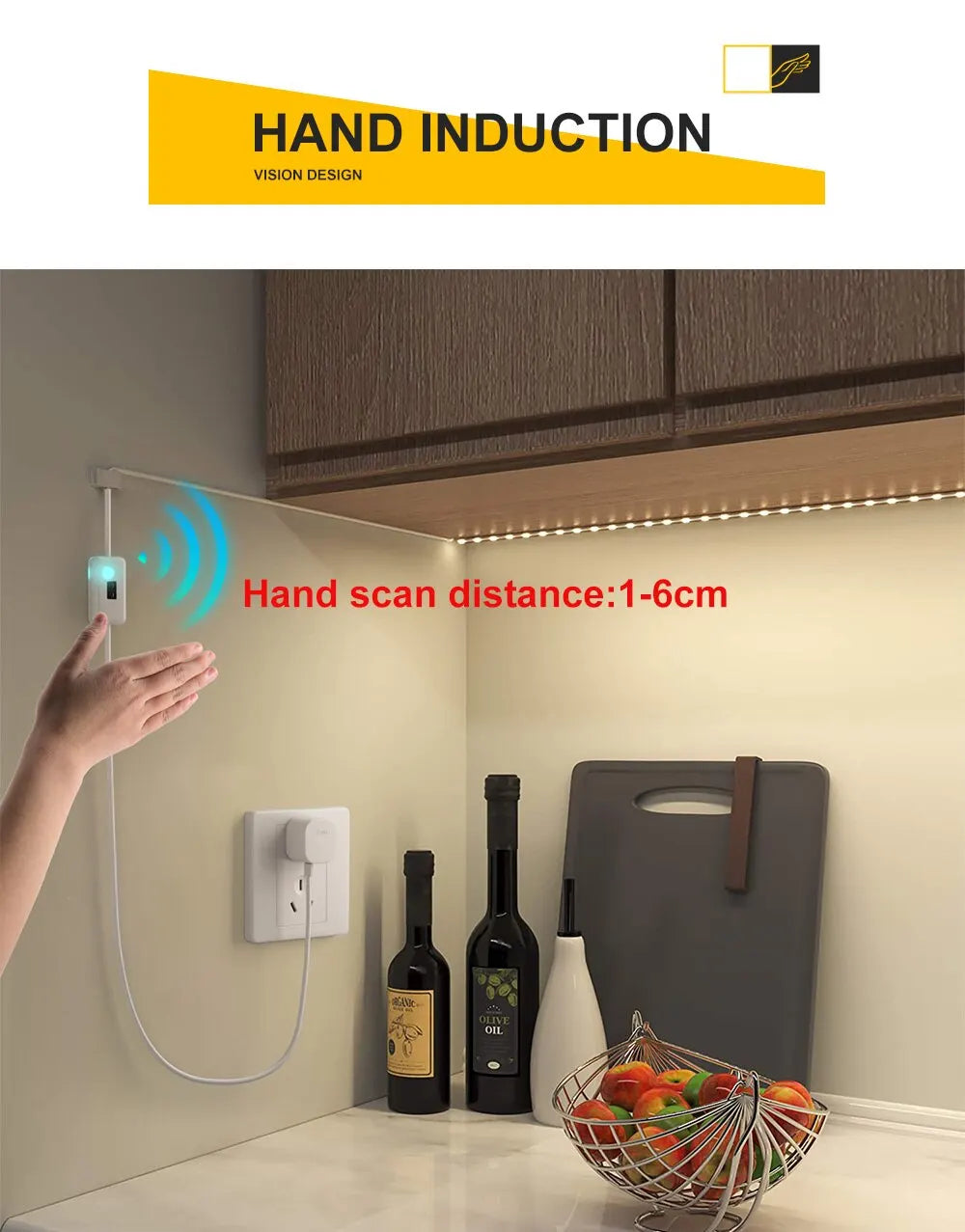 USB LED Strip with Hand-Sweep Sensor – 1–5 m – image 10